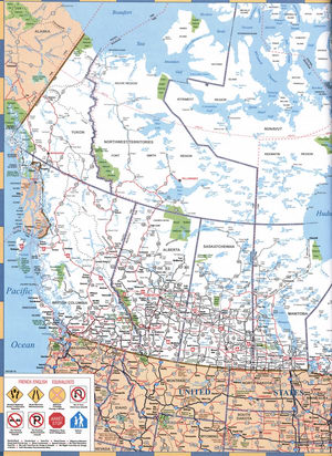 map of western Canada