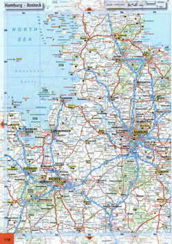 map of Western Germany Deutschland with cities and roads