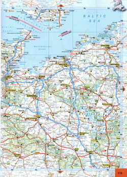 Detailed map of Northern Deutschland