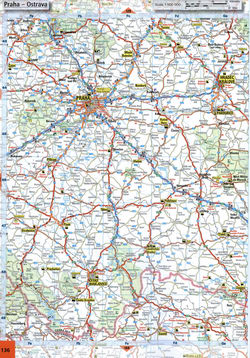 Road map of Czechia