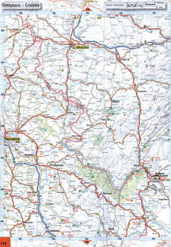 Road map of Serbia
