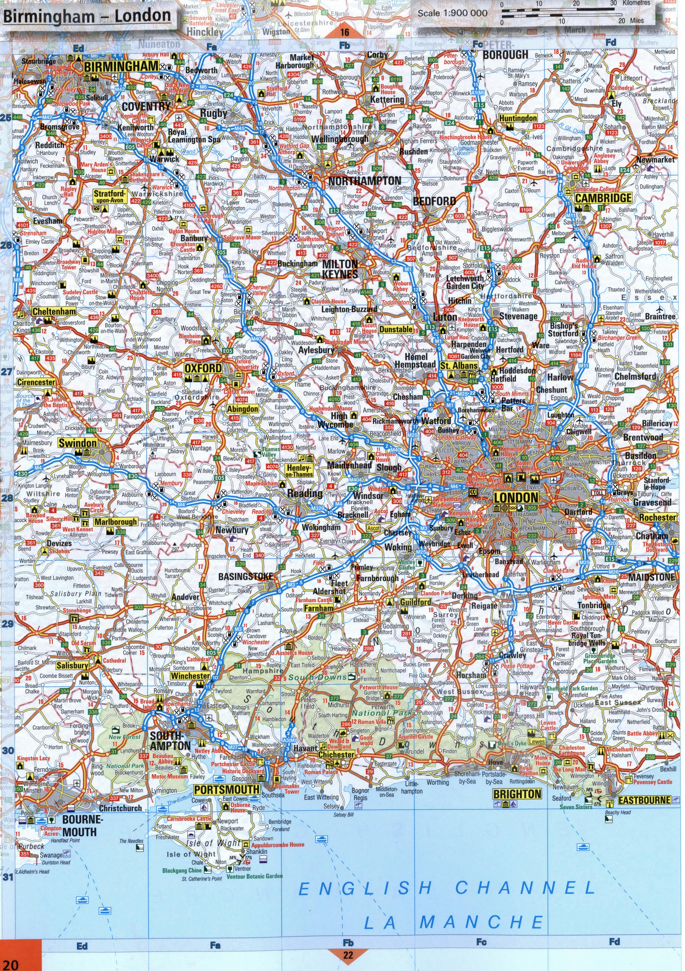 Coastal Map of southeast England