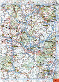 Detailed map of Luxemburg