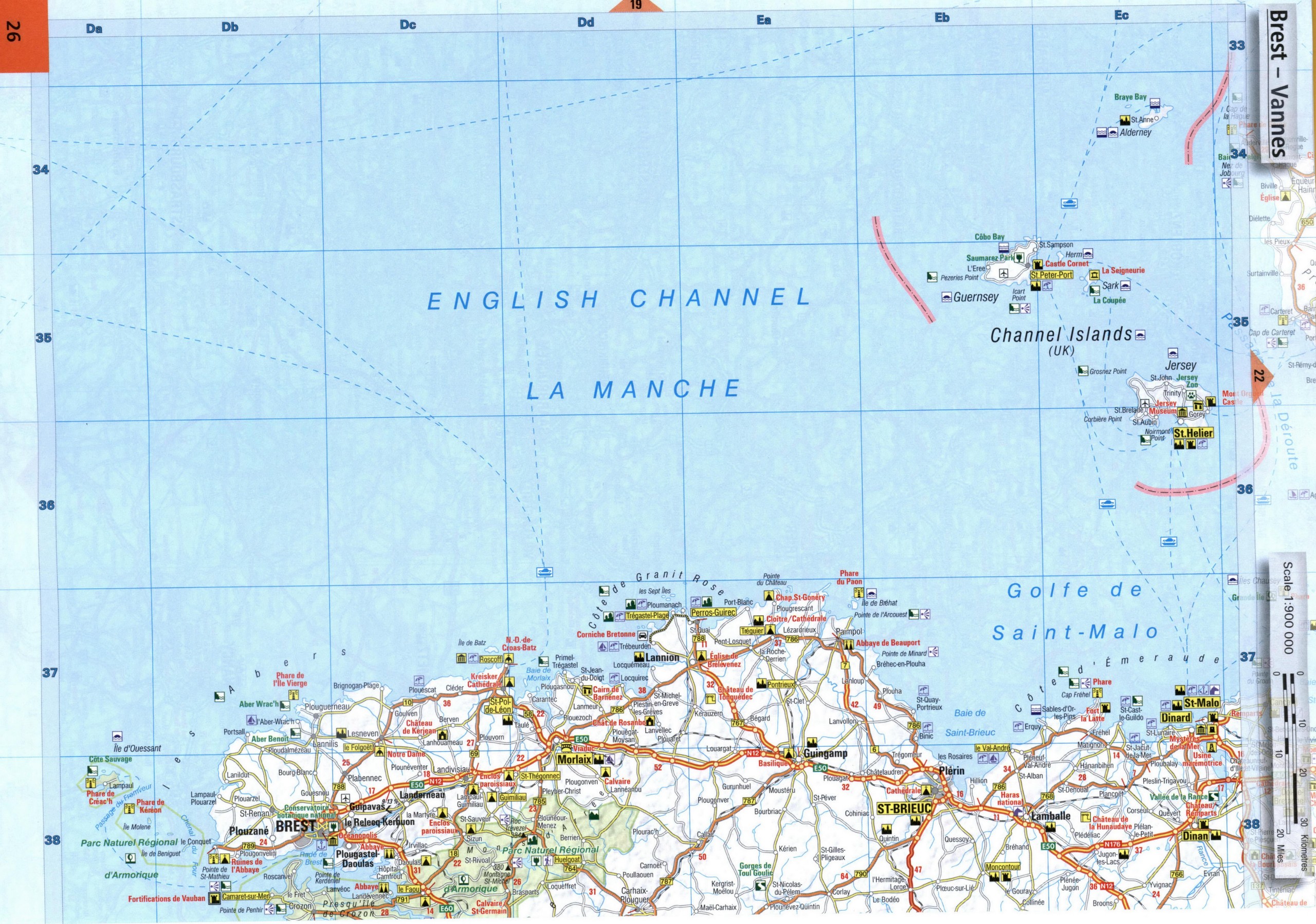 Map of the west of France