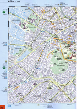 Map of Athens streets