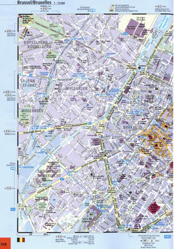 street map of Brussel