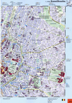 street map of Bruxel Brussel