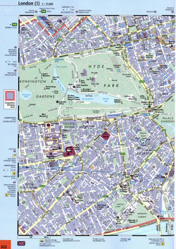 Detailed street map of northwest London