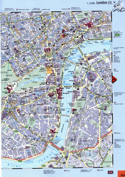 Detailed street map of northeast London