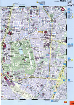 street map of Madrid