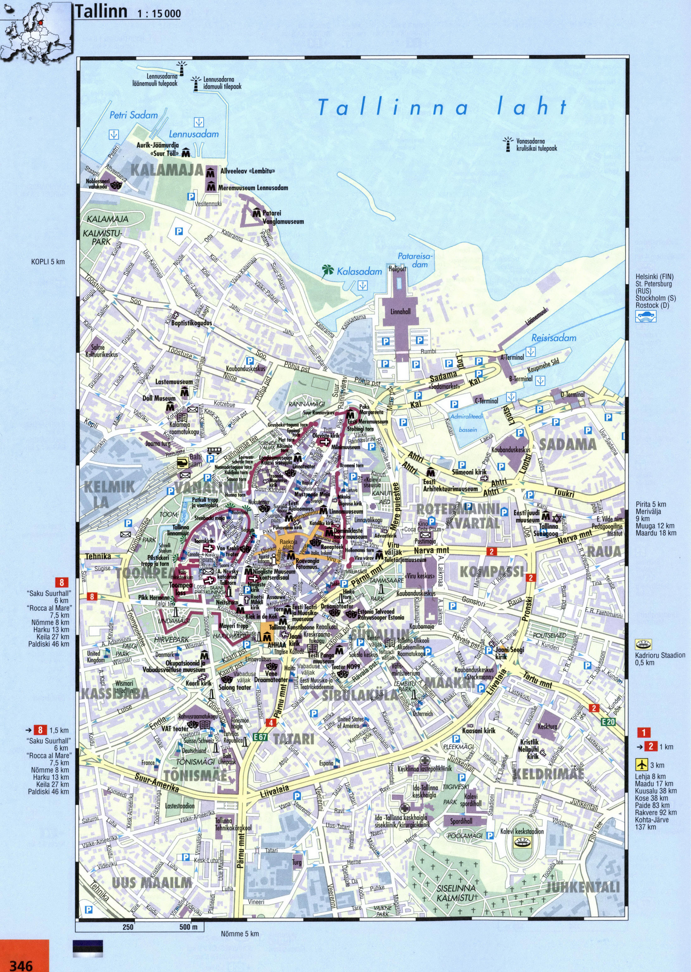 Tallinn streets map
