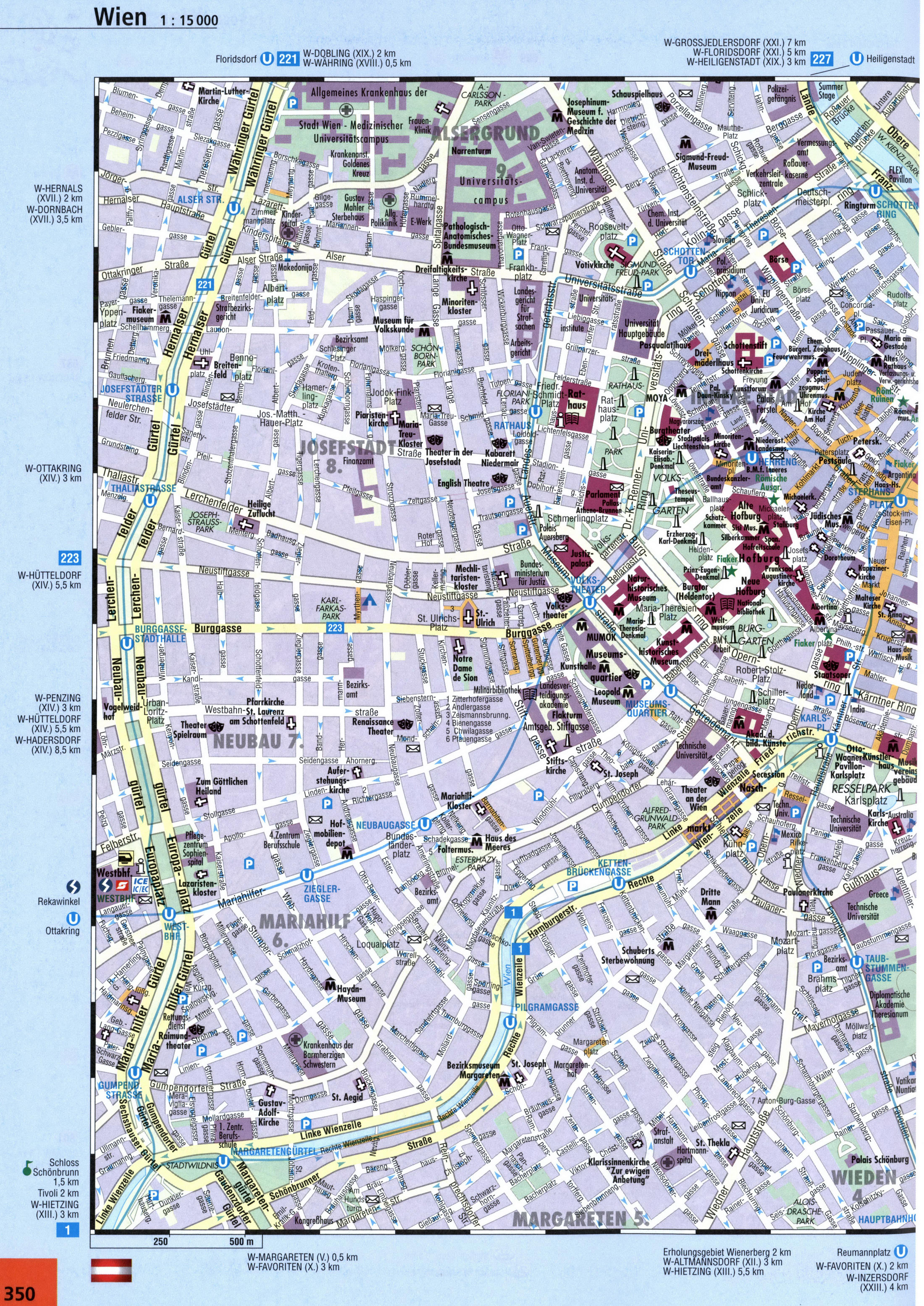 Map of Wien - Hofburg