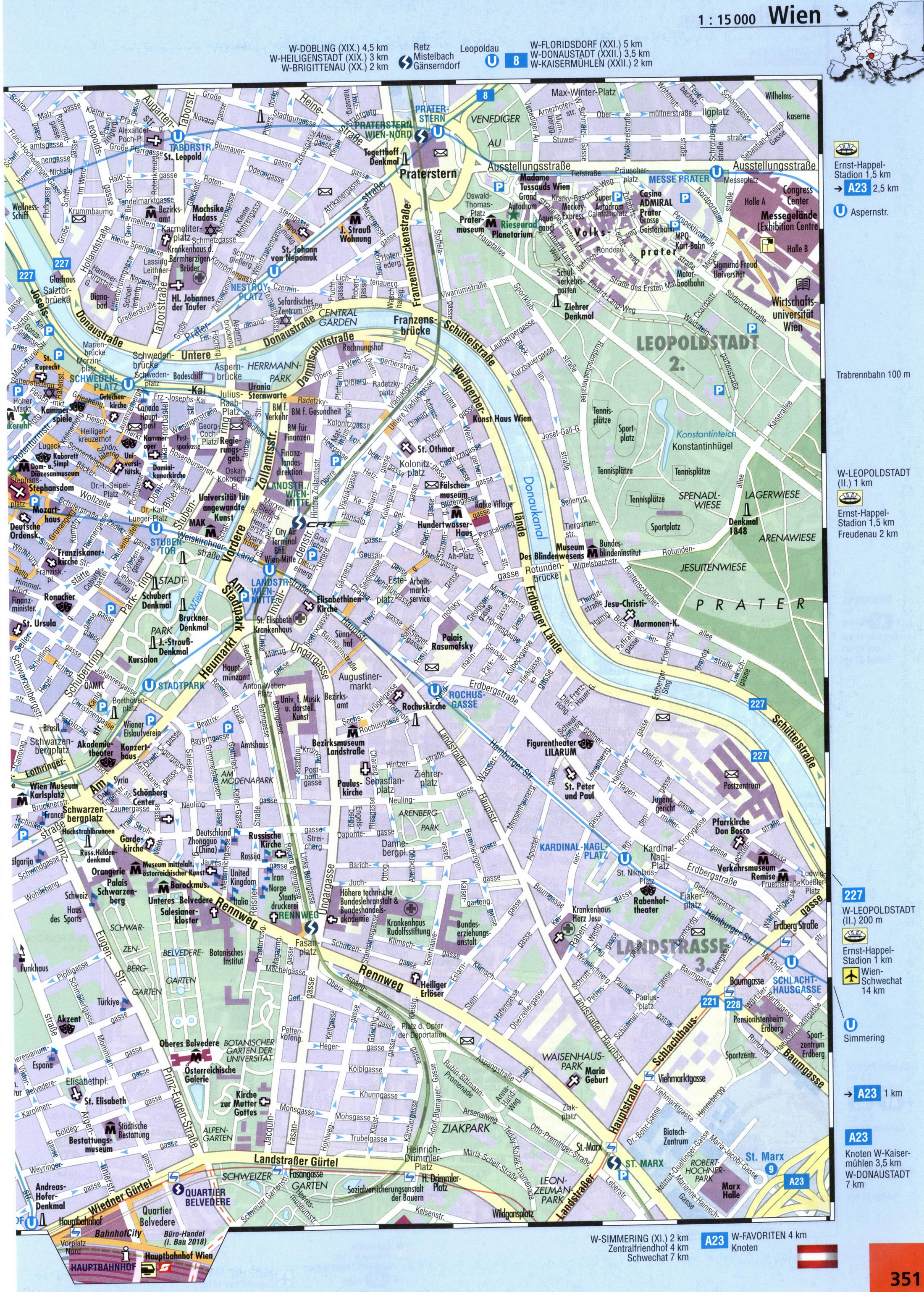Map of Wien - Stadt-Park