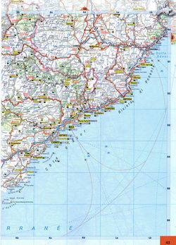 Detailed Map South Eastern France Scale With Cities Roads Natural Detailed Map South Eastern France Scale With Cities Roads Natural