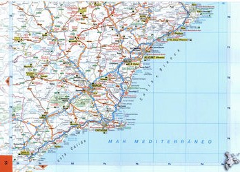 map southeast Spain Espana