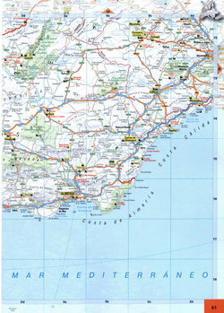 map of South Spain 