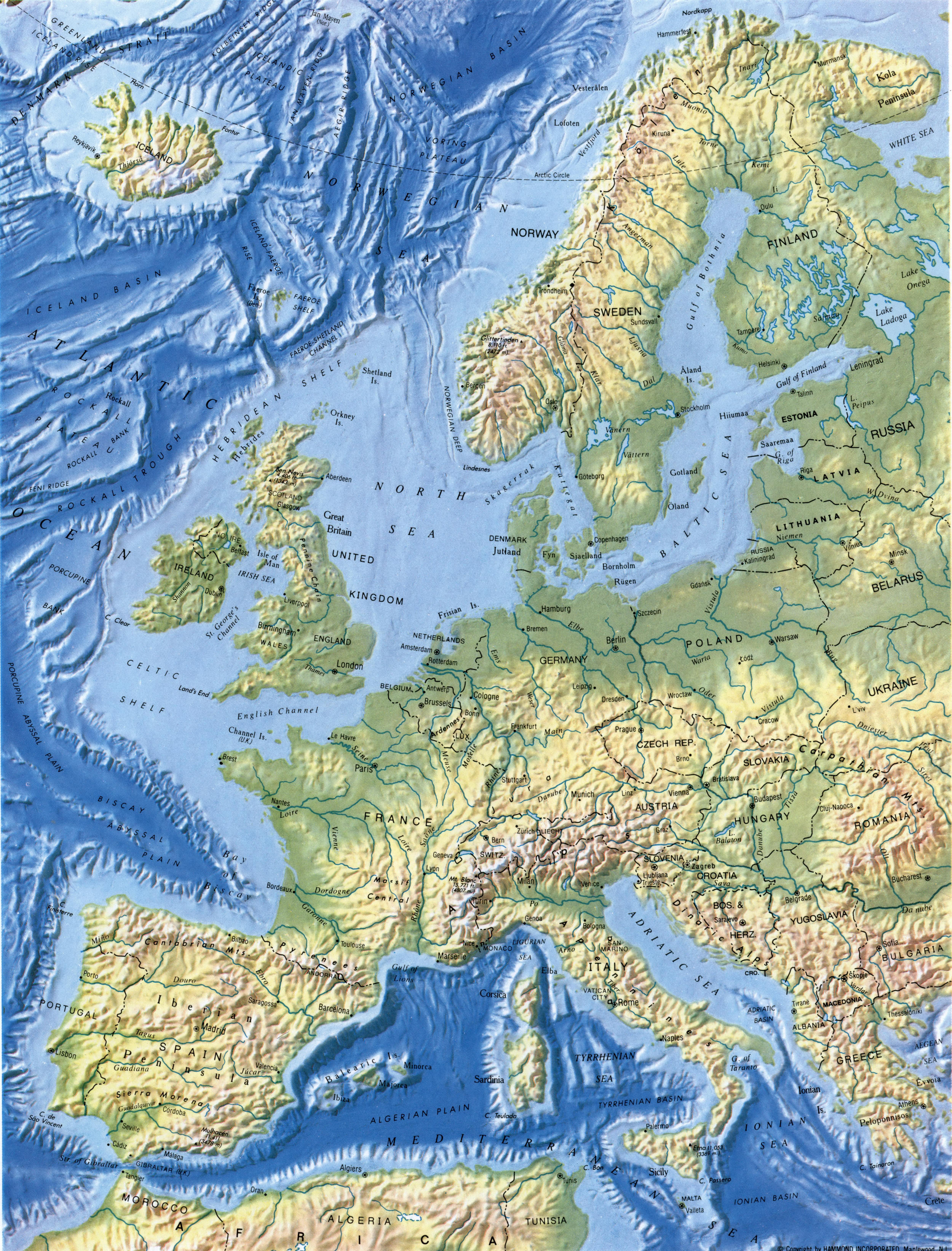 Map of Western Europe