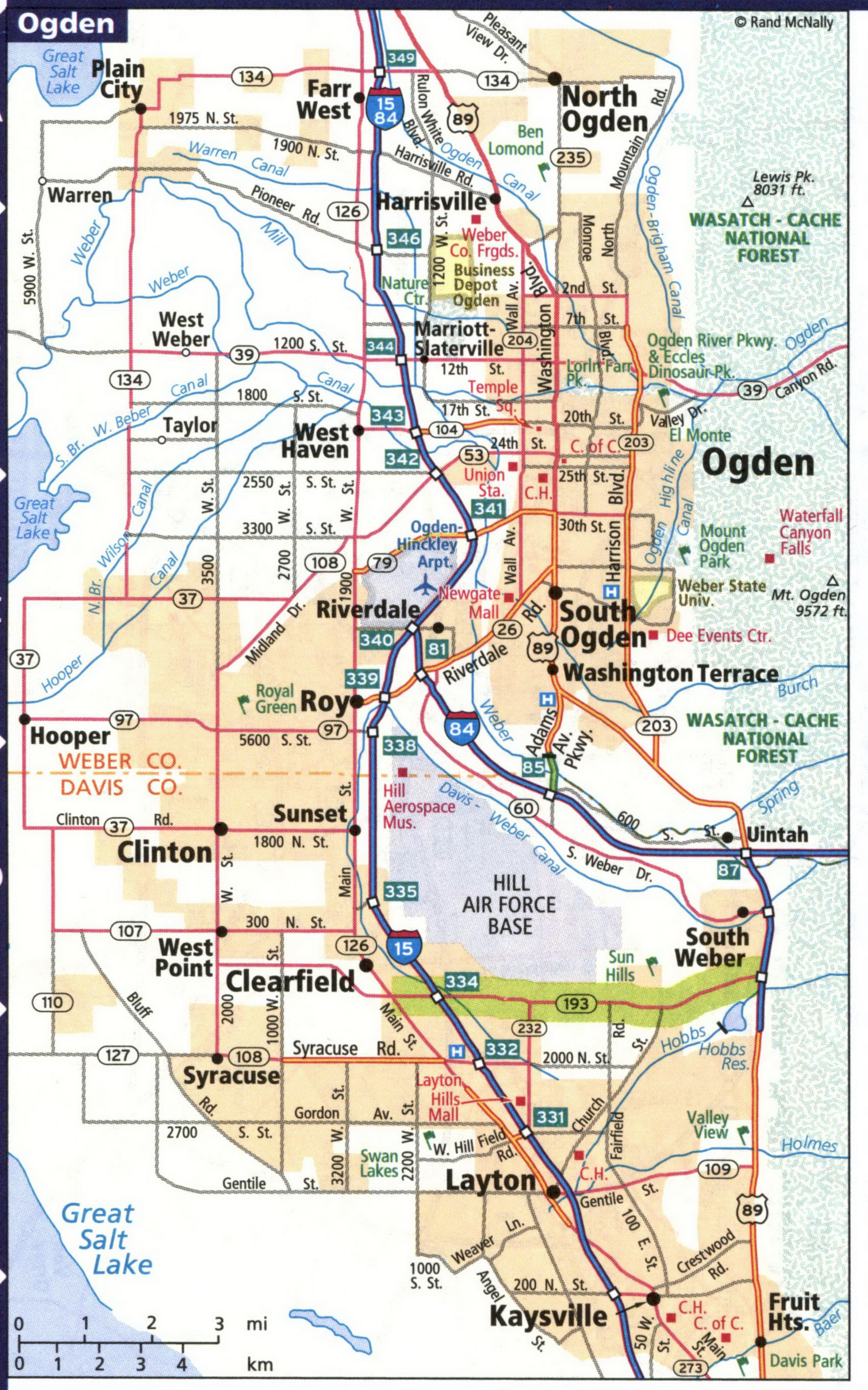 Map of Ogden