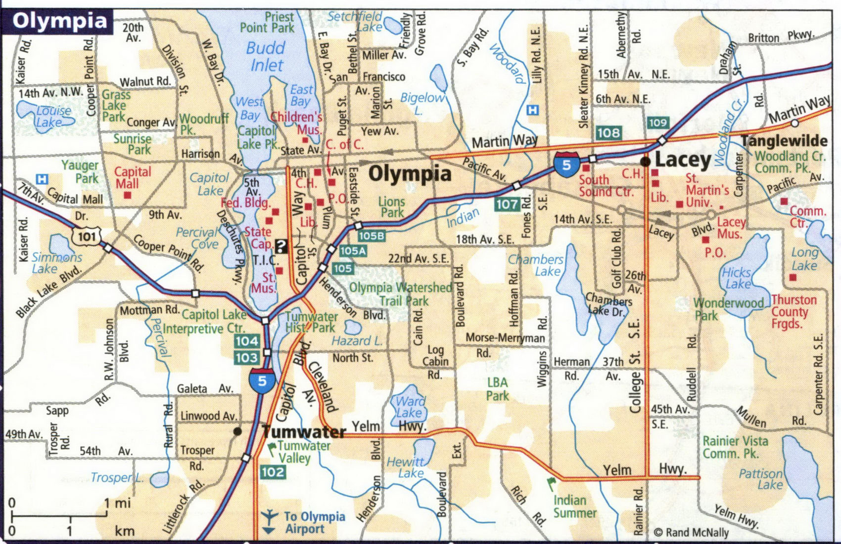 Map of Olympia