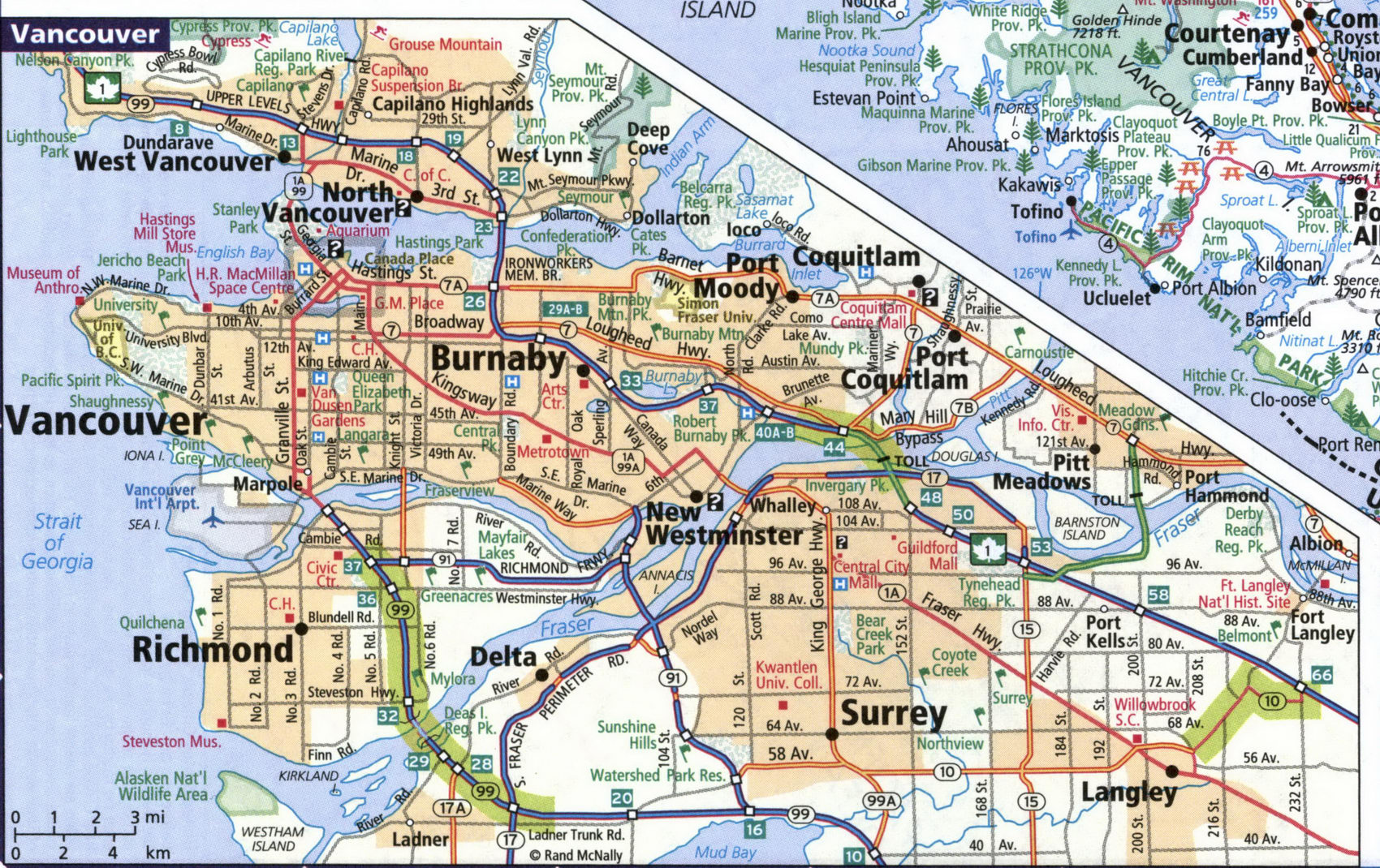 Map of Vancouver