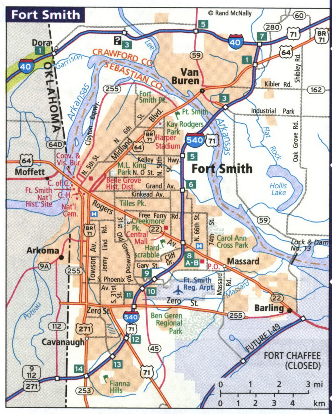 Map of Fort Smith