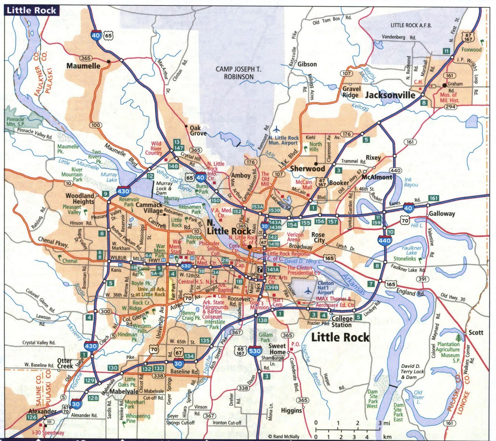 Map of Little Rock