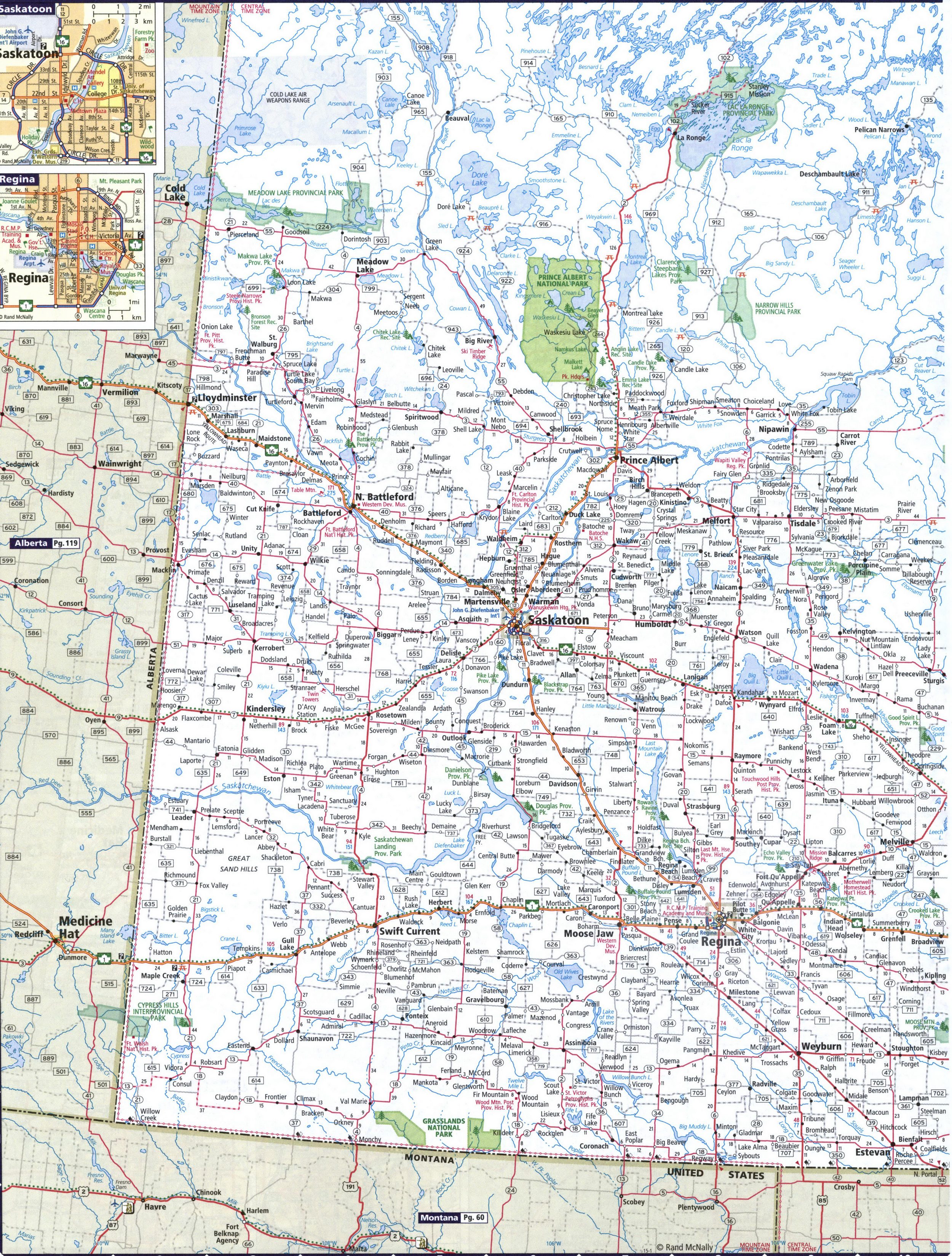 Map of Saskatchewan