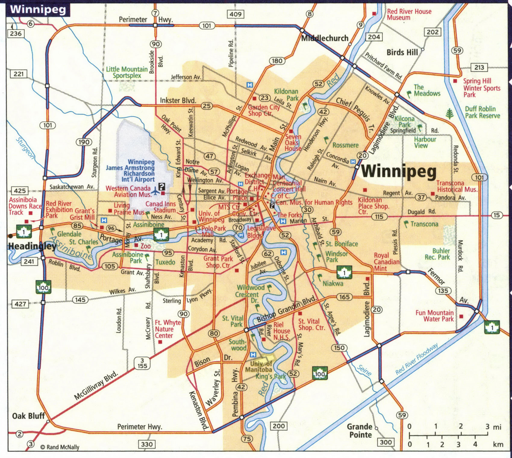 Map of Winnipeg