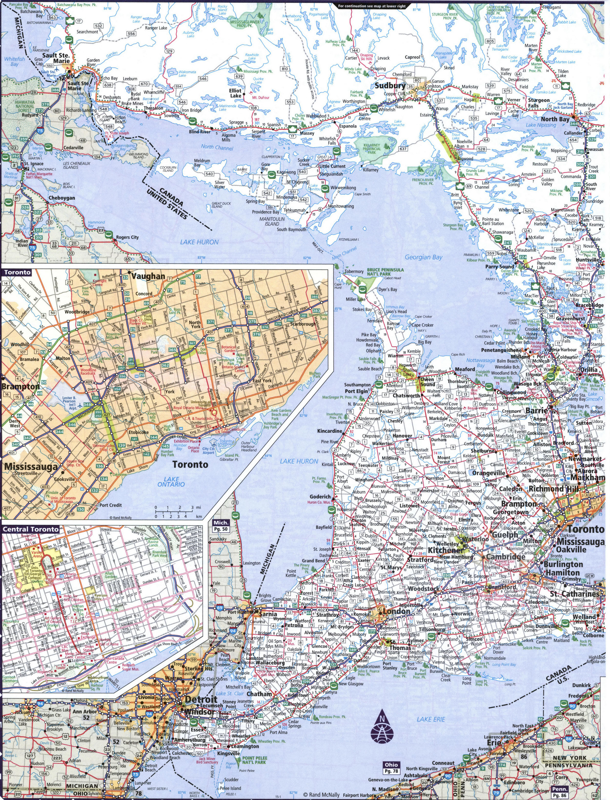 Map of Ontario province