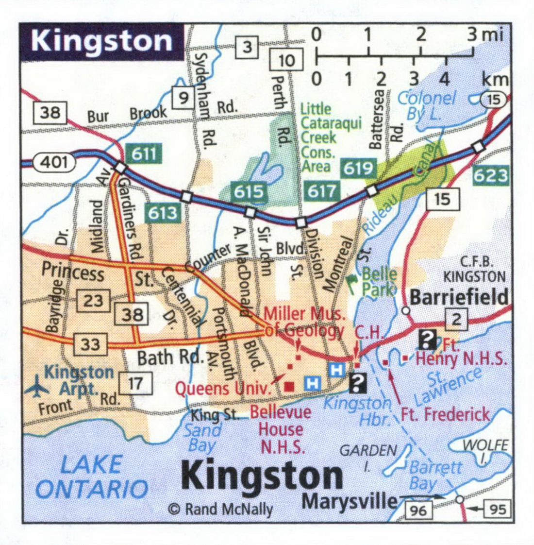 Map of Kingston