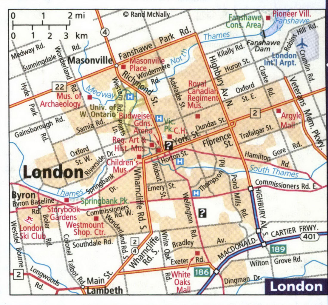 Map of London Canada