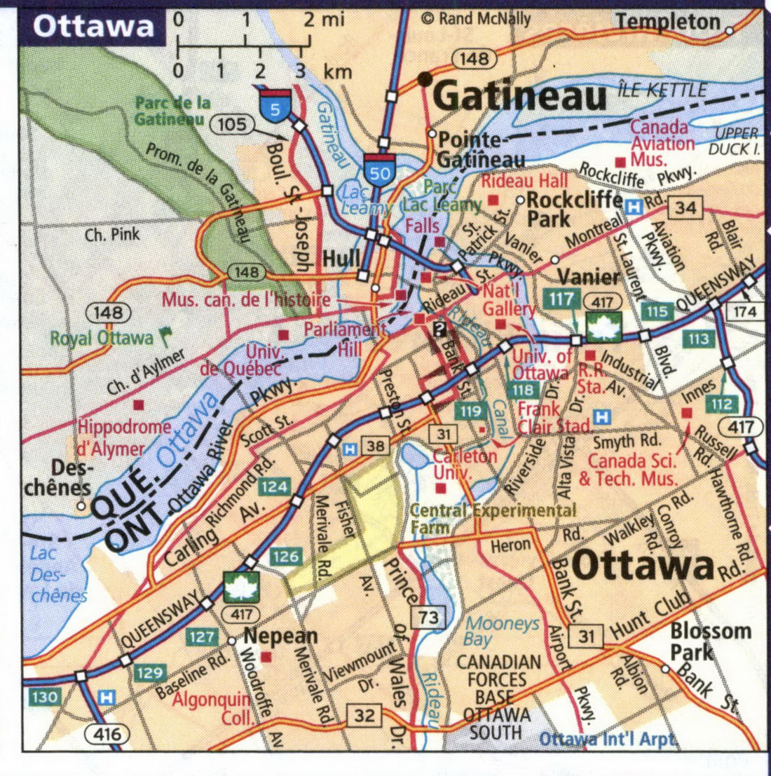 Map of Ottawa