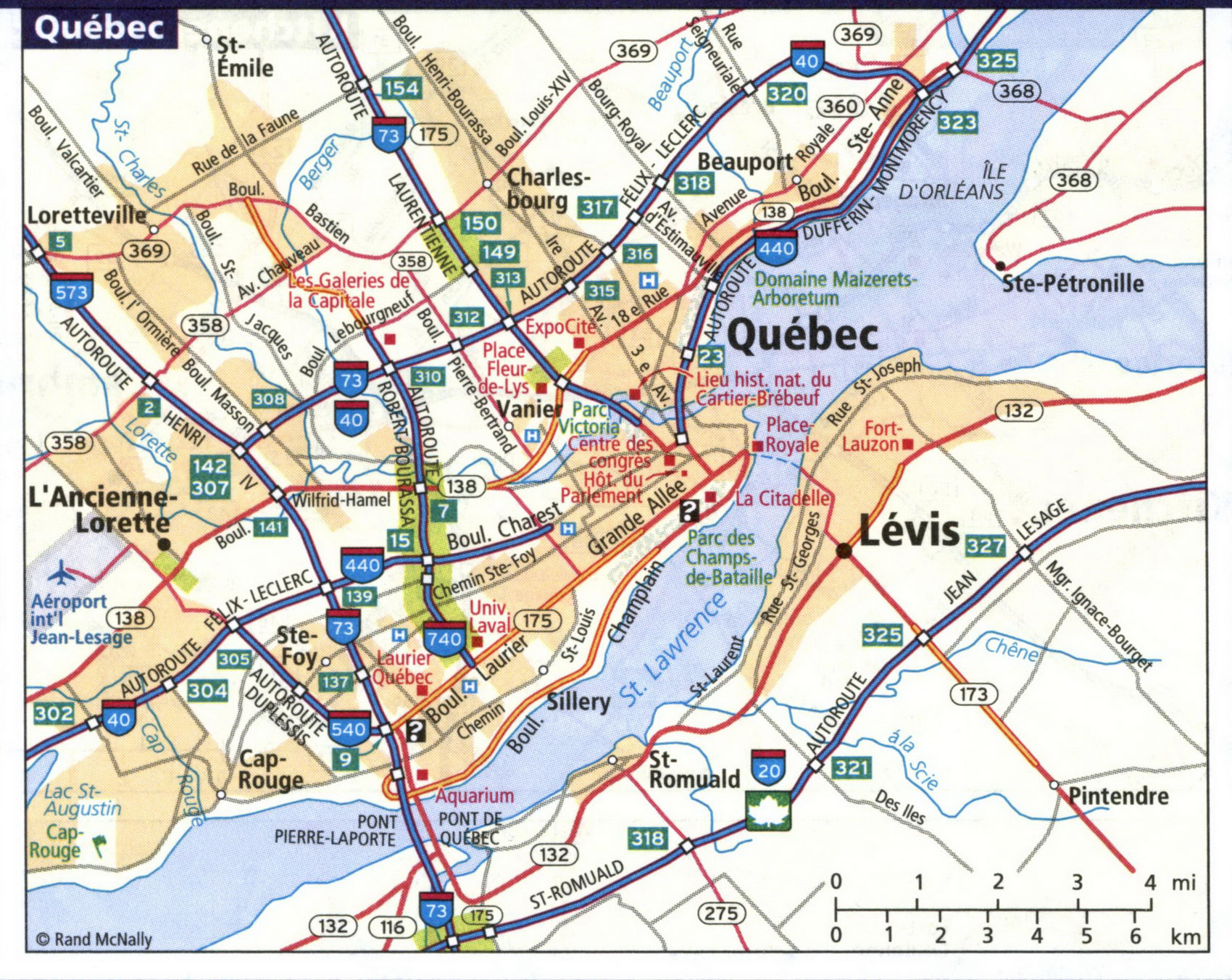 Map of Quebec