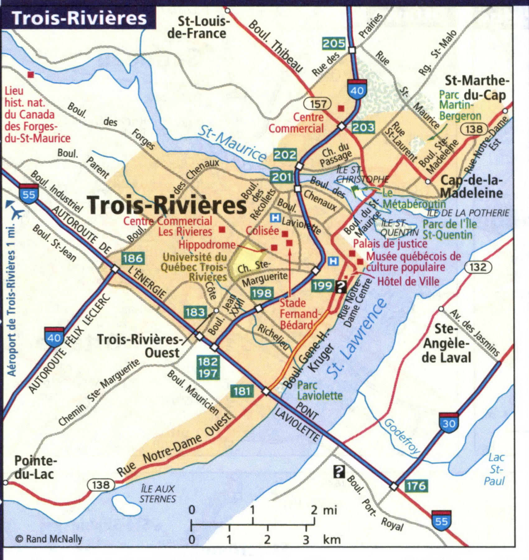 Map of Trois-Rivieres