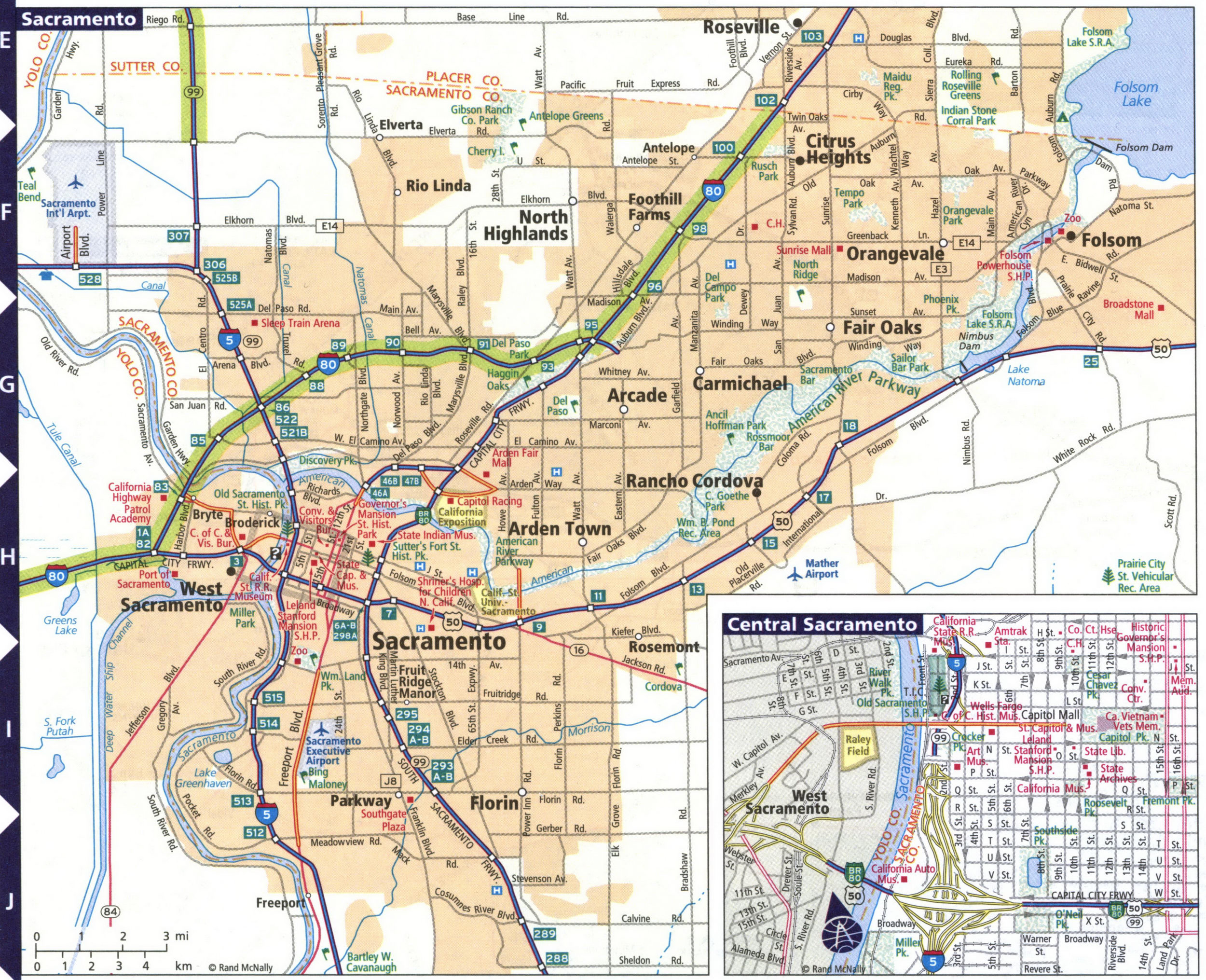 Map of Sacramento