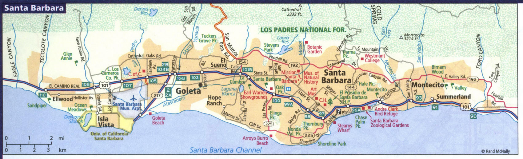 Map of Santa Barbara