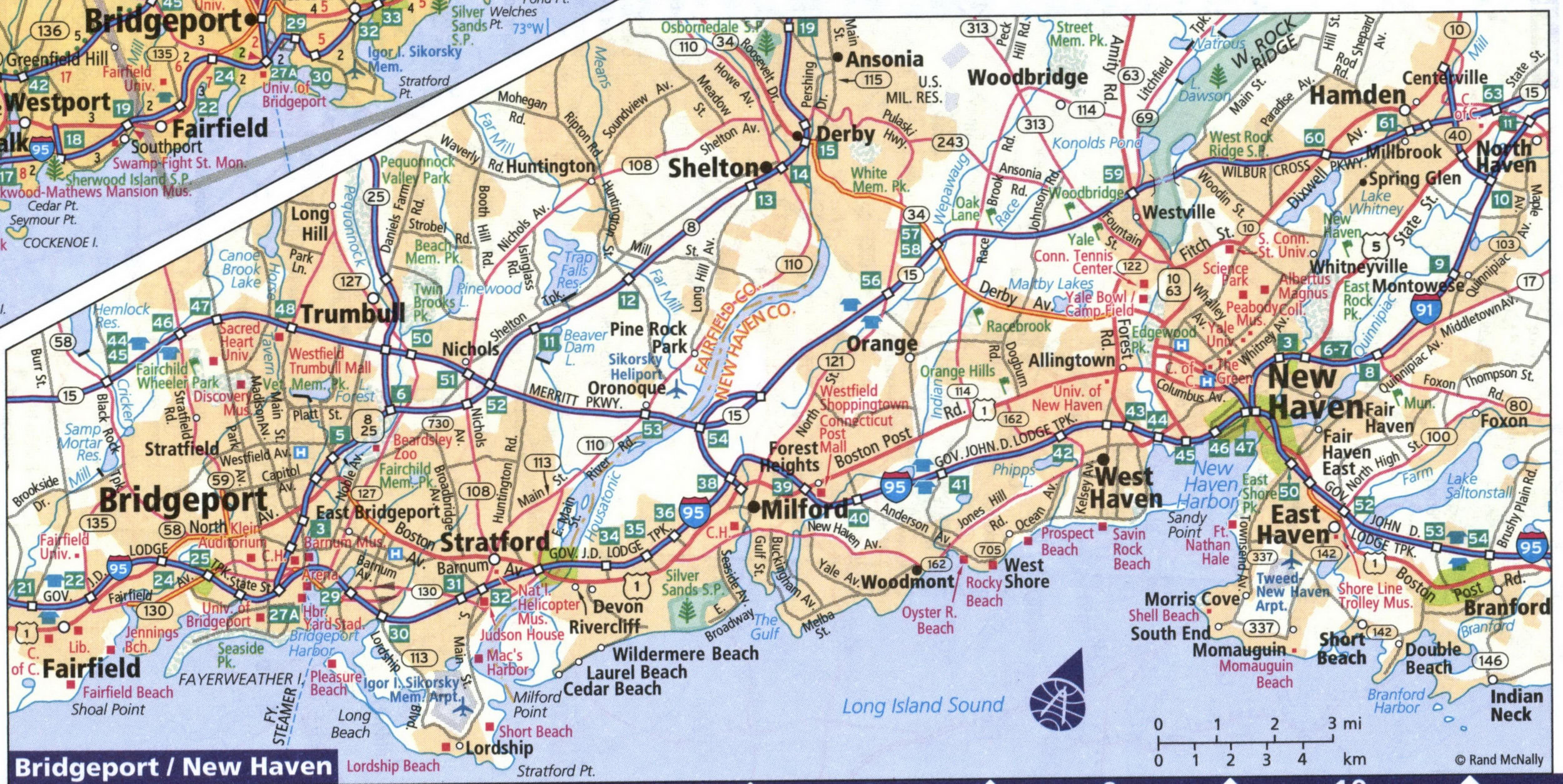 Map of Bridgeport