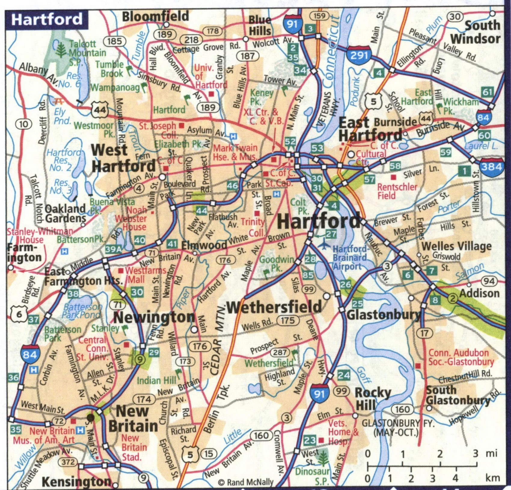 Map of Hartford