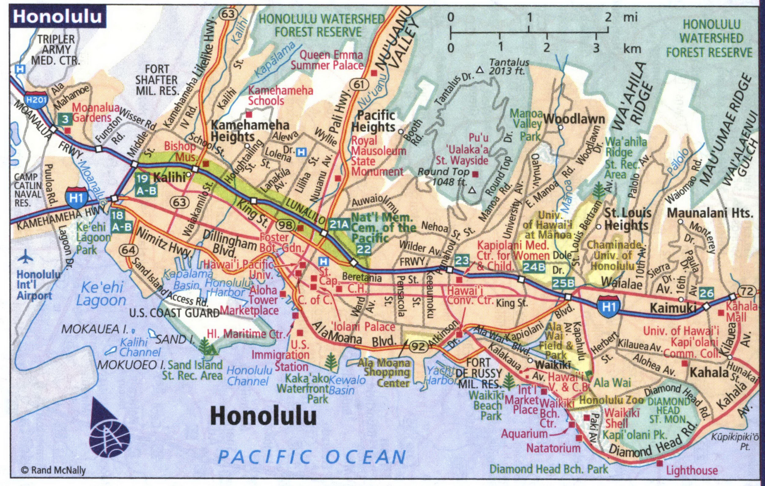 Map of Honolulu