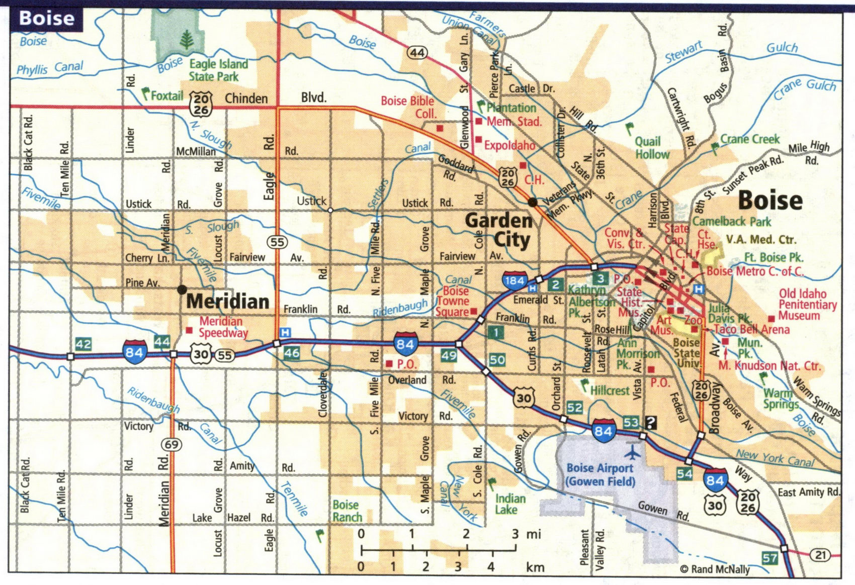 Map of Boise
