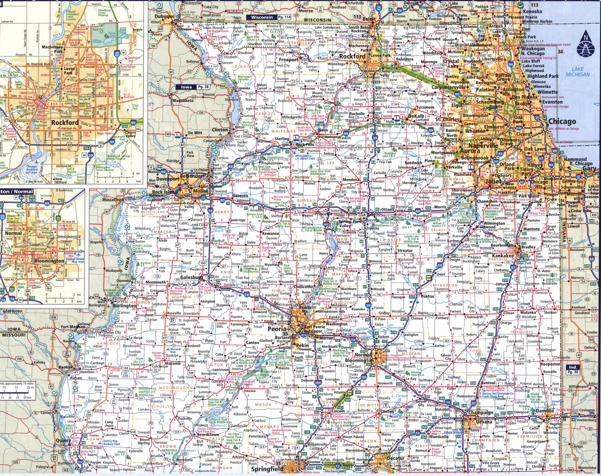 Map of northern Illinois