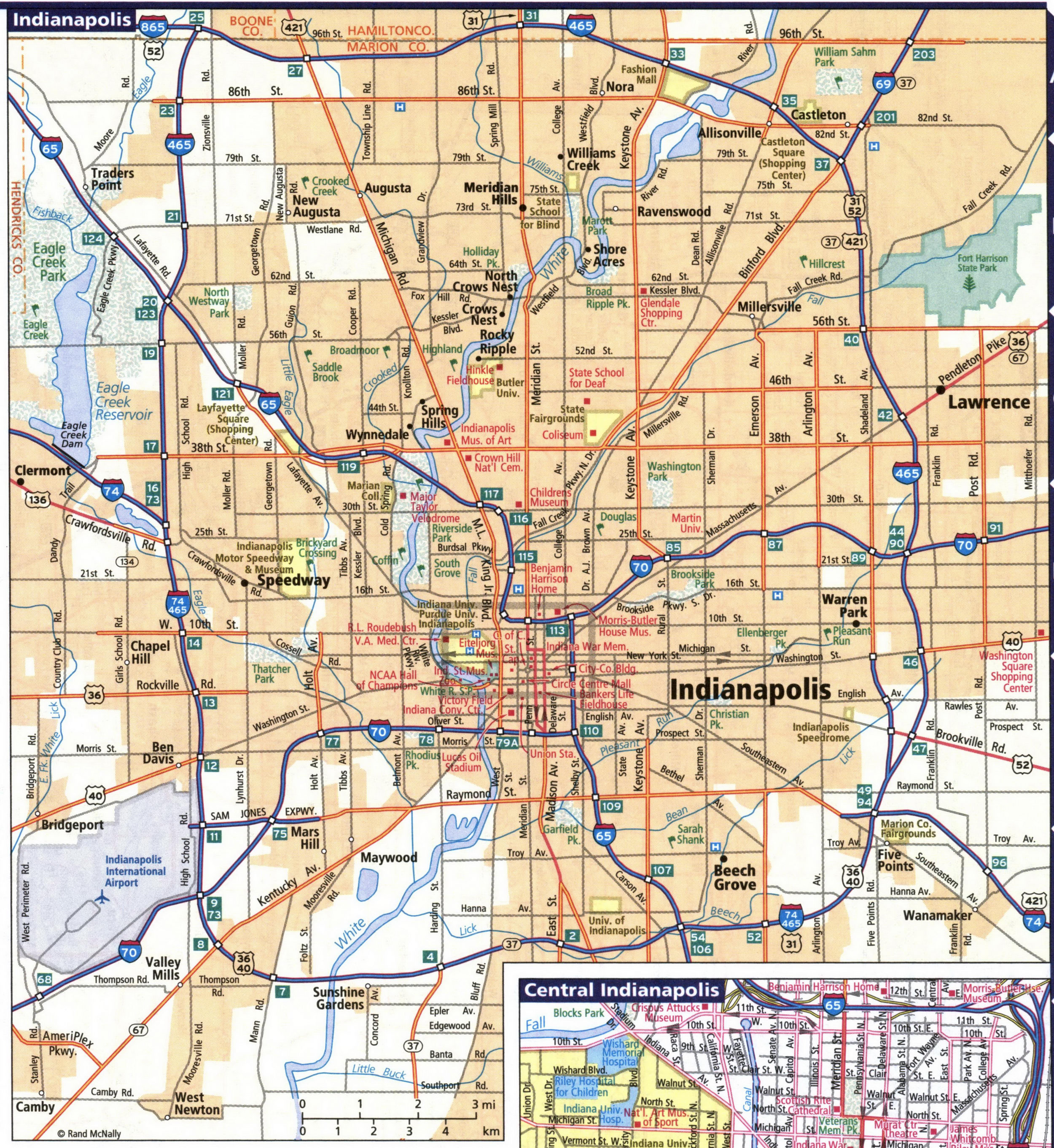 Map of Indianapolis