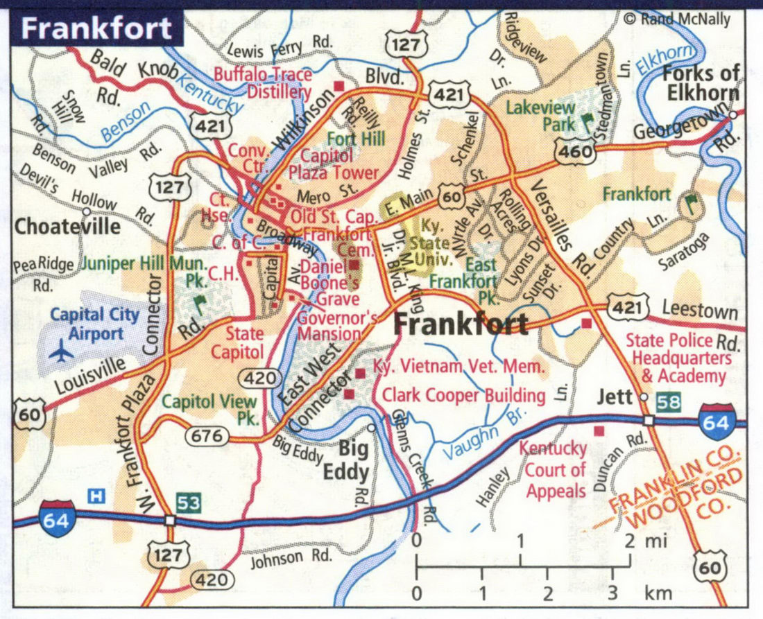 Map of Frankfort