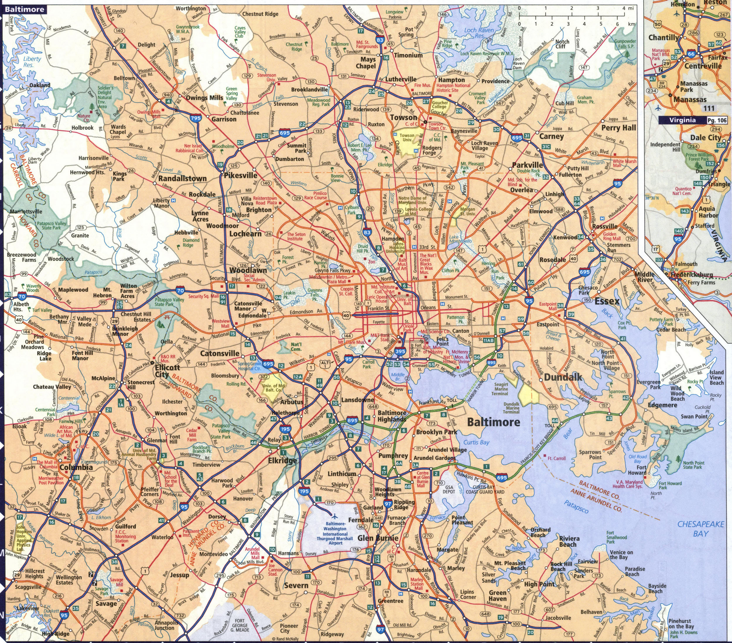 Map of Baltimore