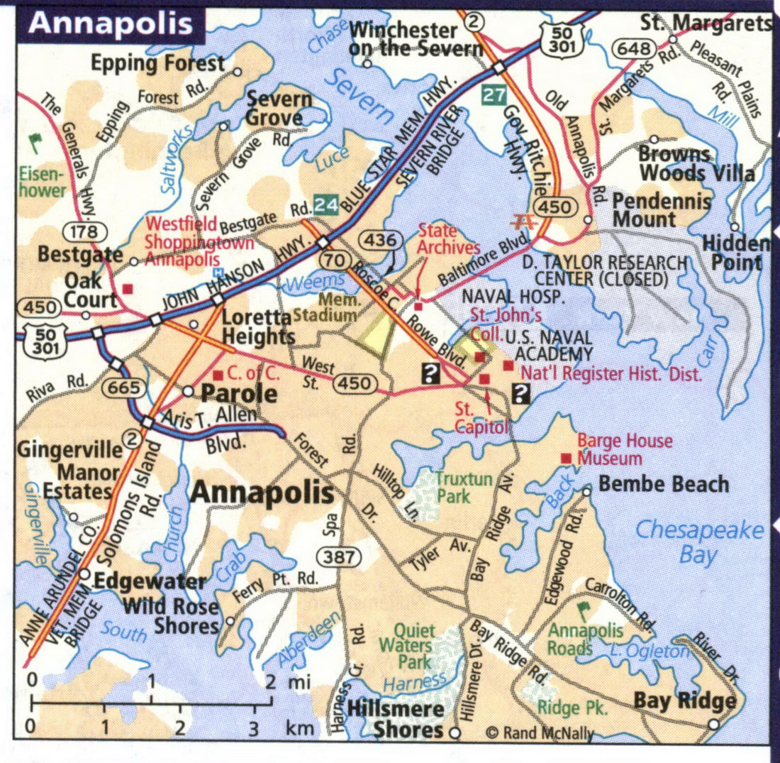 Map of Annapolis
