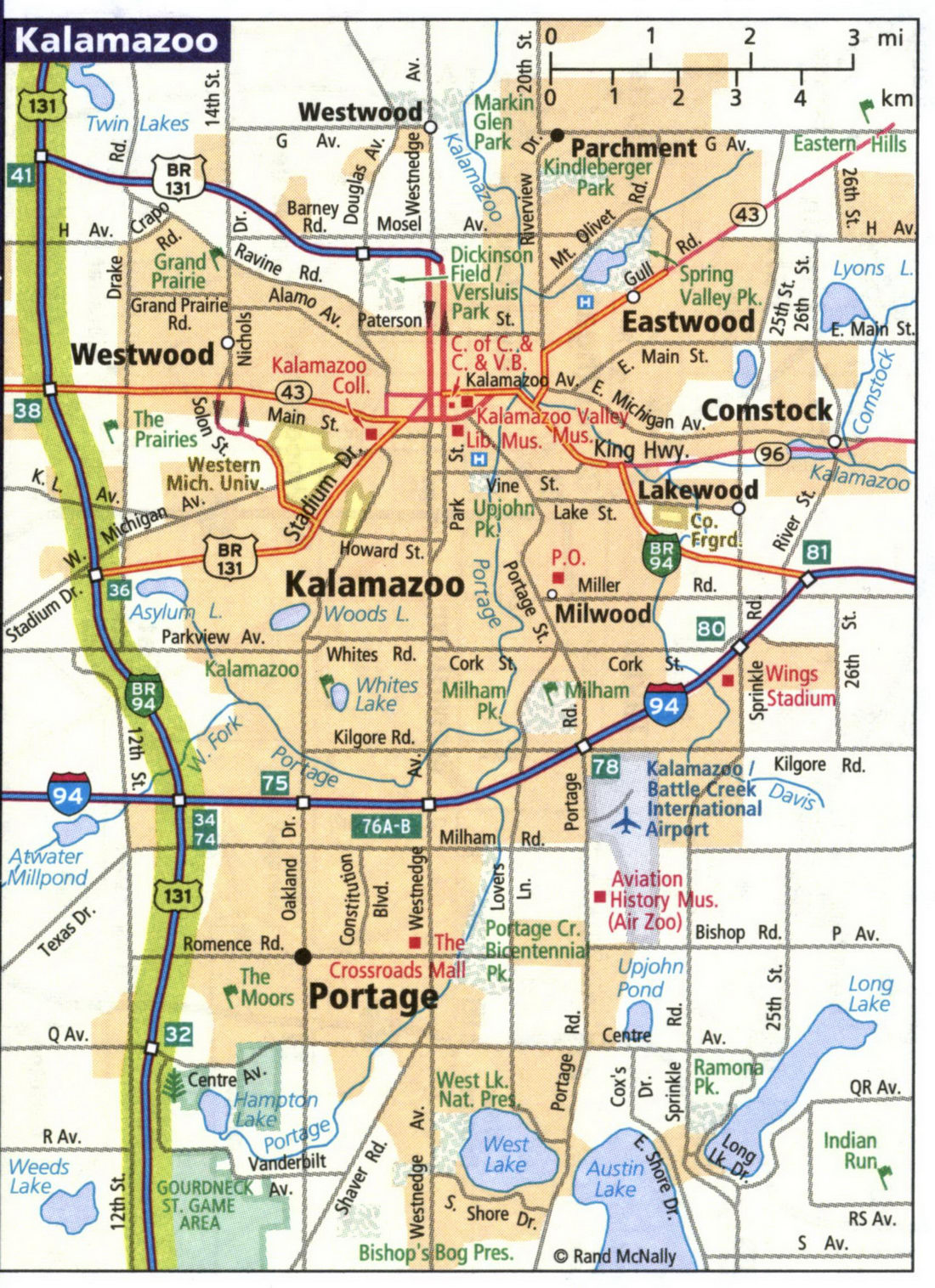 Map of Kalamazoo