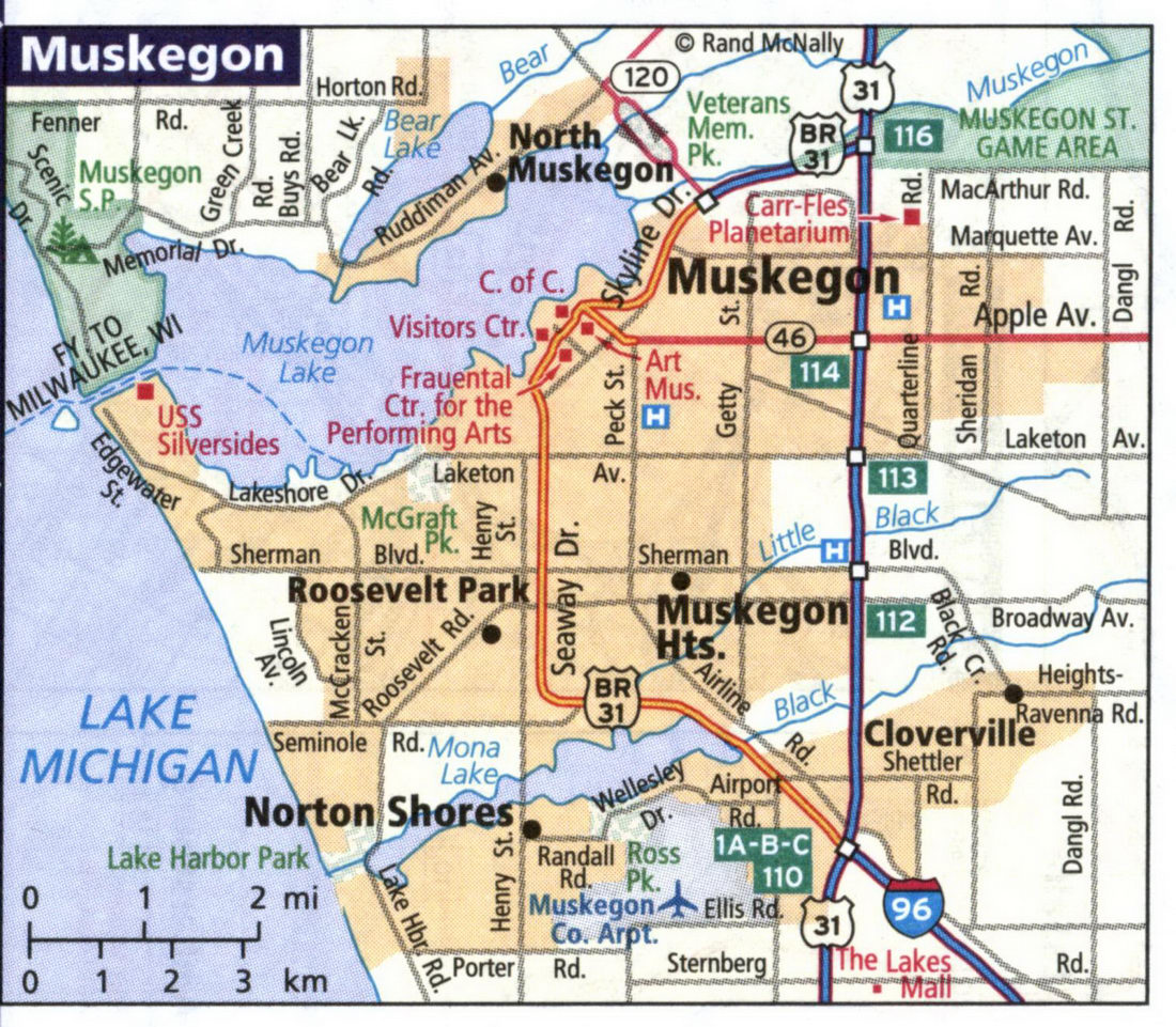 Map of Muskegon