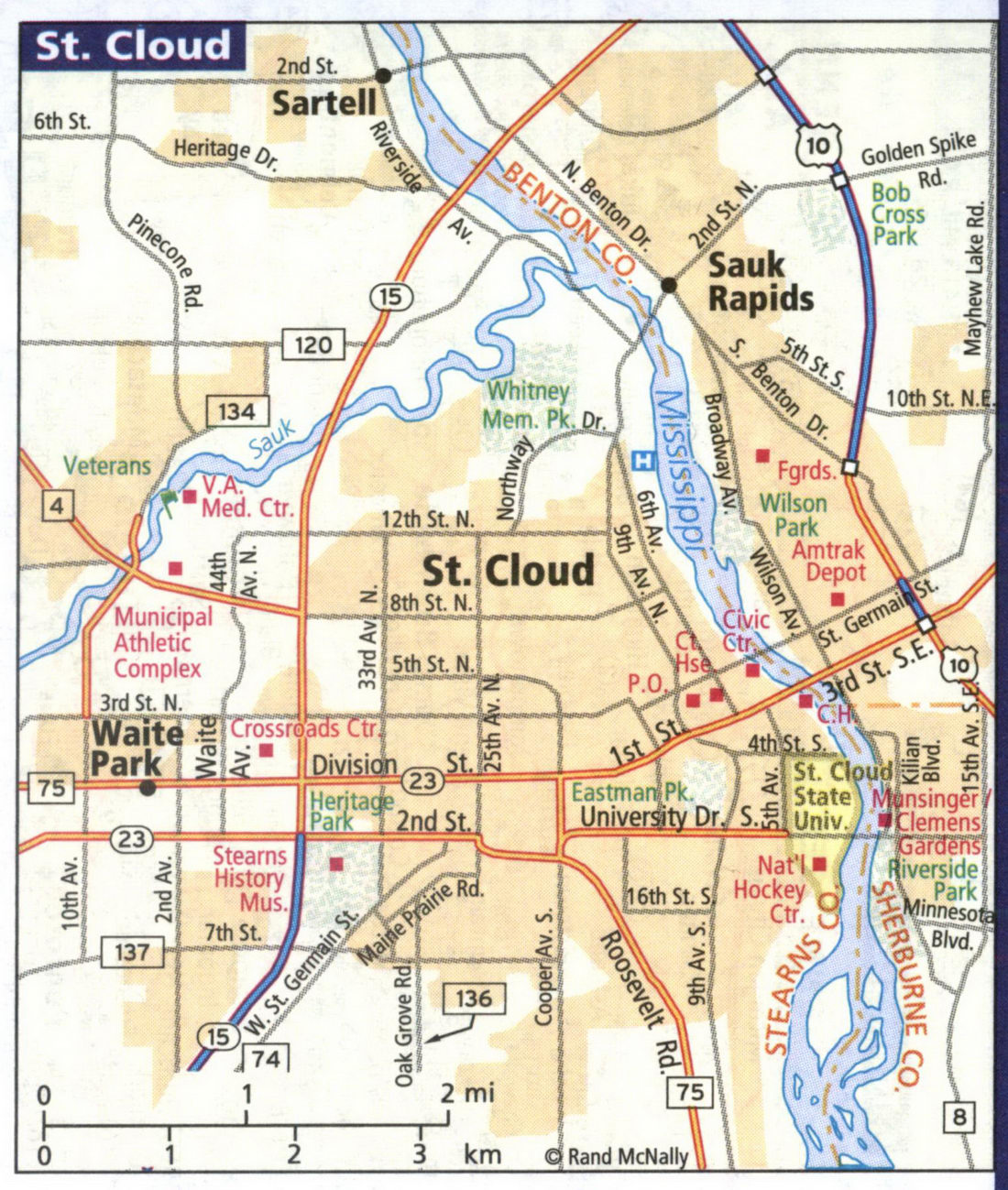 Map of St. Cloud