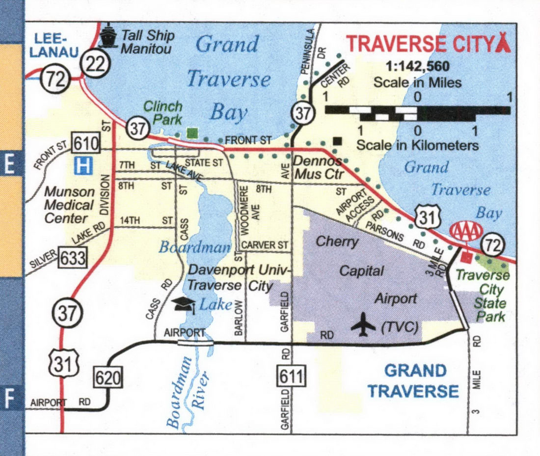 Map of Traverse City
