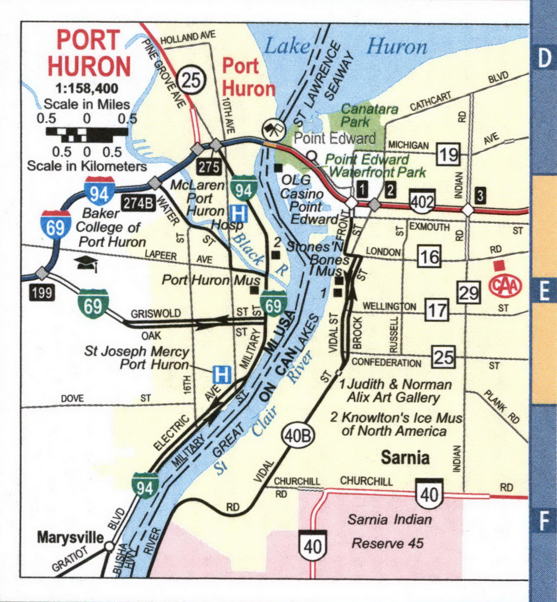 Map of Port Huron